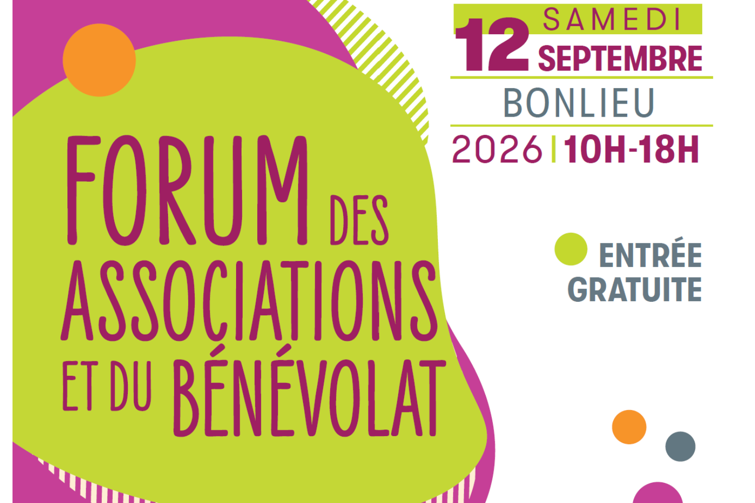 Forum des Associations et du Bénévolat – Annecy – Samedi 12 septembre 2026